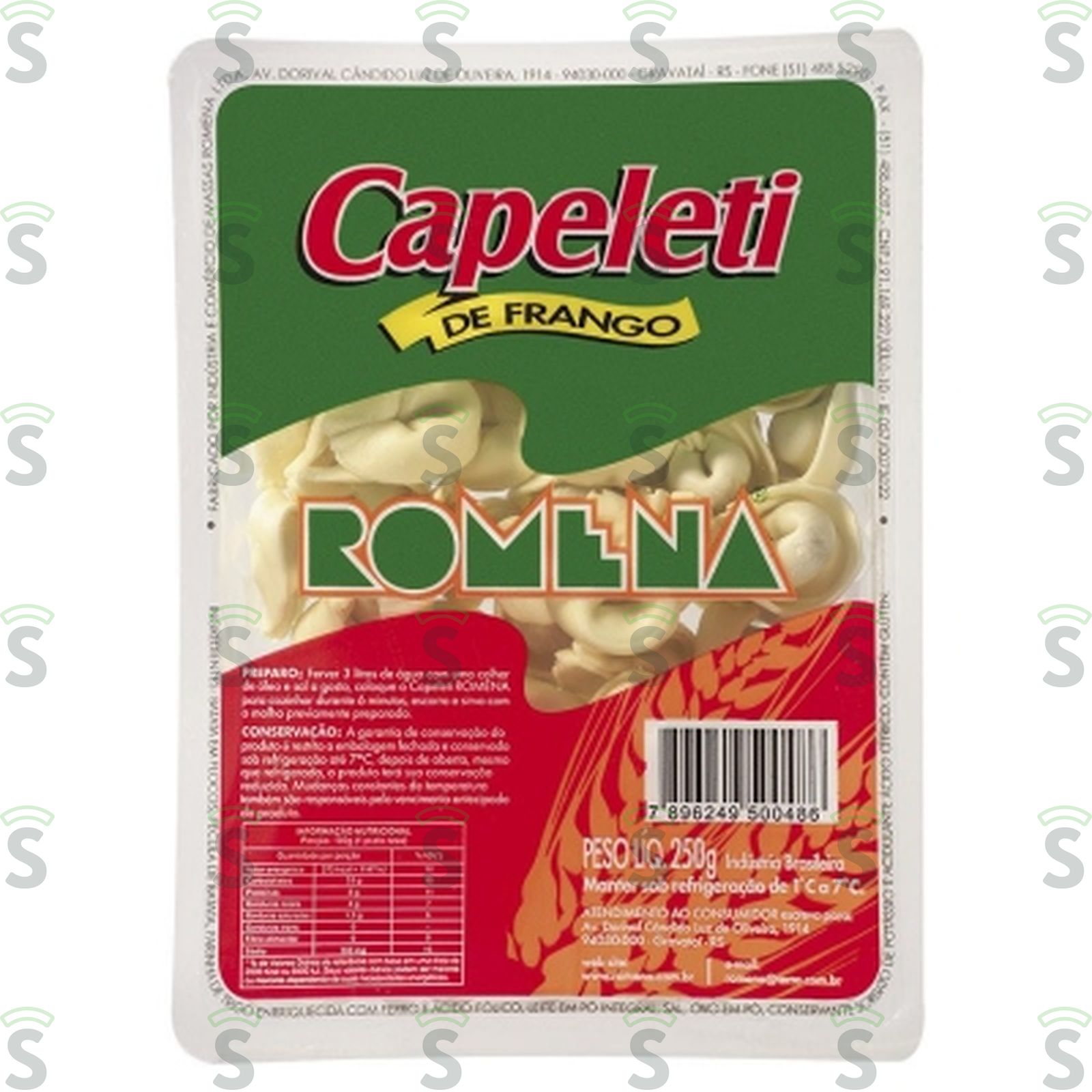 Capeleti Romena Frango Bandeja 250G