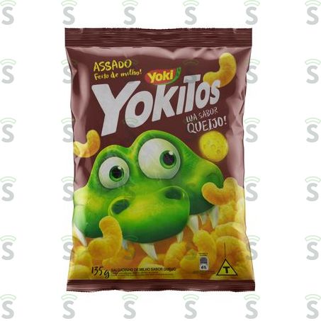  Salgadinho Yokitos Lua Queijo Pacote 135g