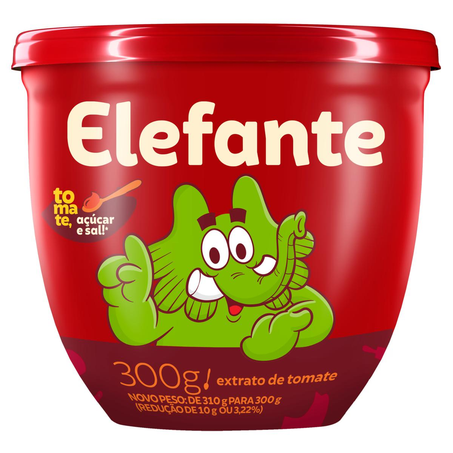 Extrato de Tomate Elefante 300g - Tradicional - Pote