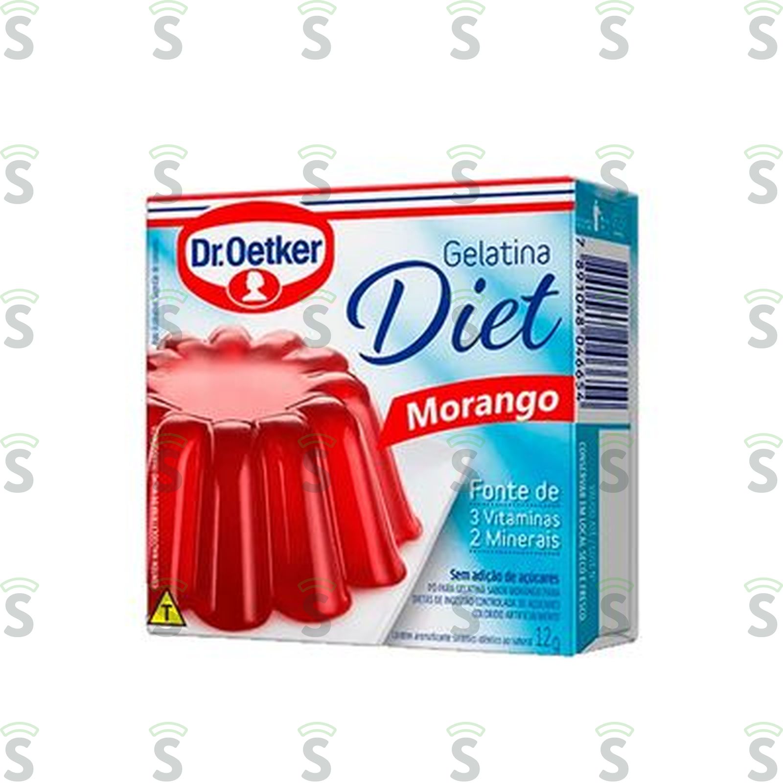Gelatina oetker diet morango 12g