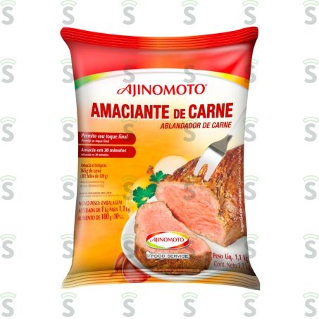  Amaciante Para Carne Ajinomoto Pacote 1.1kg