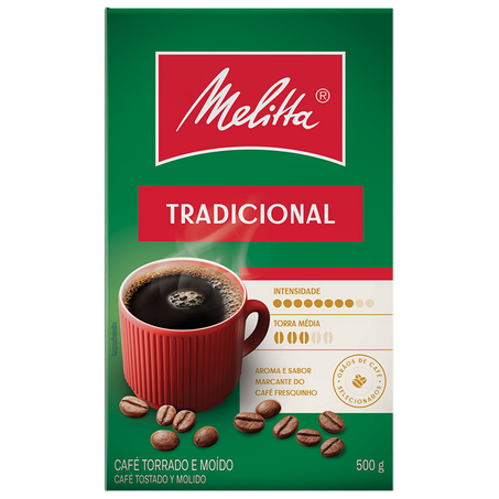 Café Moído Melitta Tradicional 500g