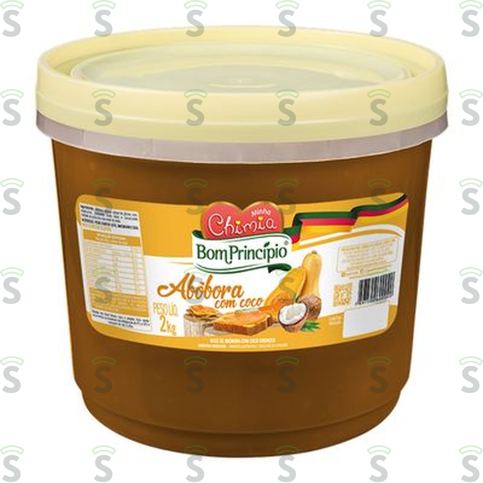 Bom principio-doce 2kg abobora coco