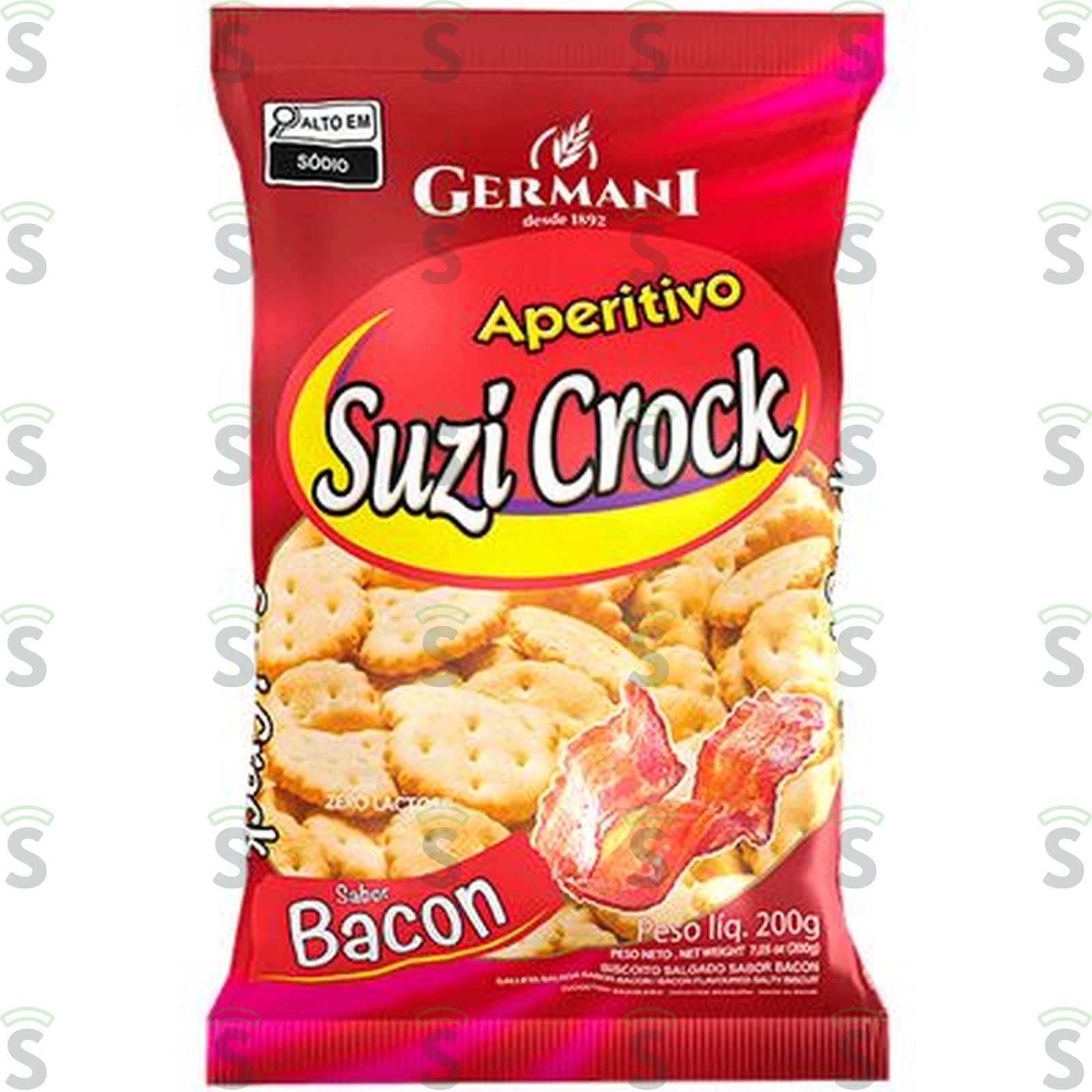 Germani-biscoito 200g suzi crock bacon