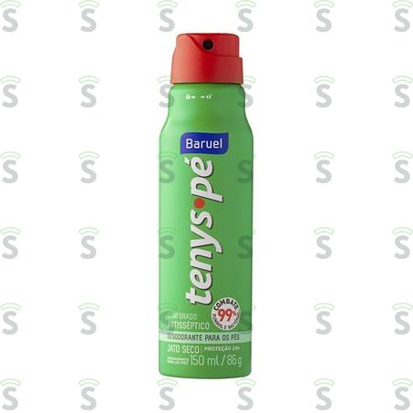  Desodorante Para Os Pés Baruel Tenys Pé Seco Canforado Frasco 100ml