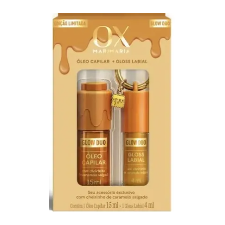 Óleo Tratamento Ox Caramelo 15ml + Gloss Labial 4ml