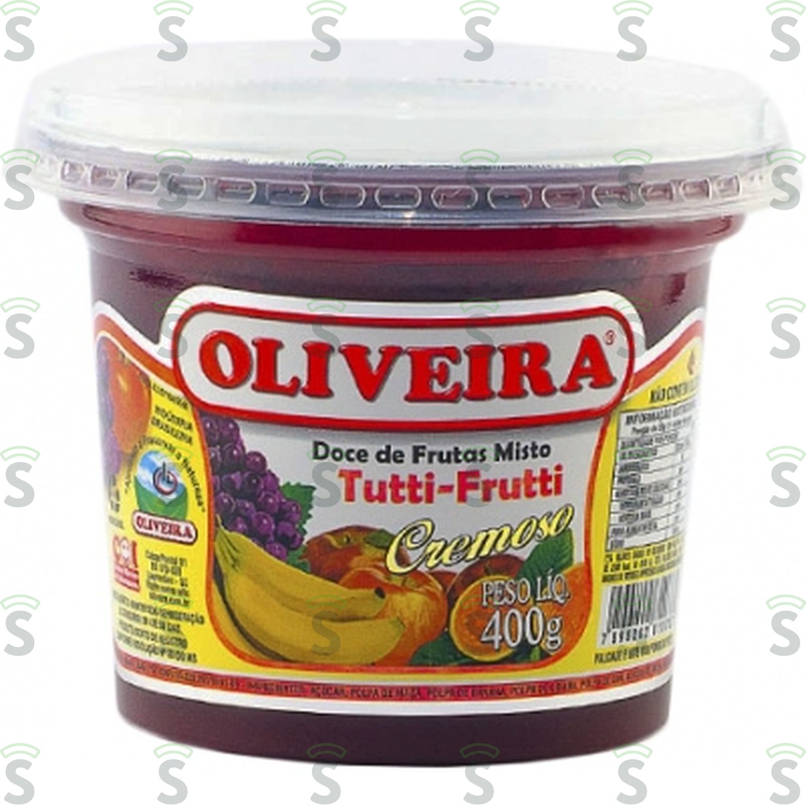 Doce de Frutas Misto Oliveira Tutti-Frutti Pote 400gr