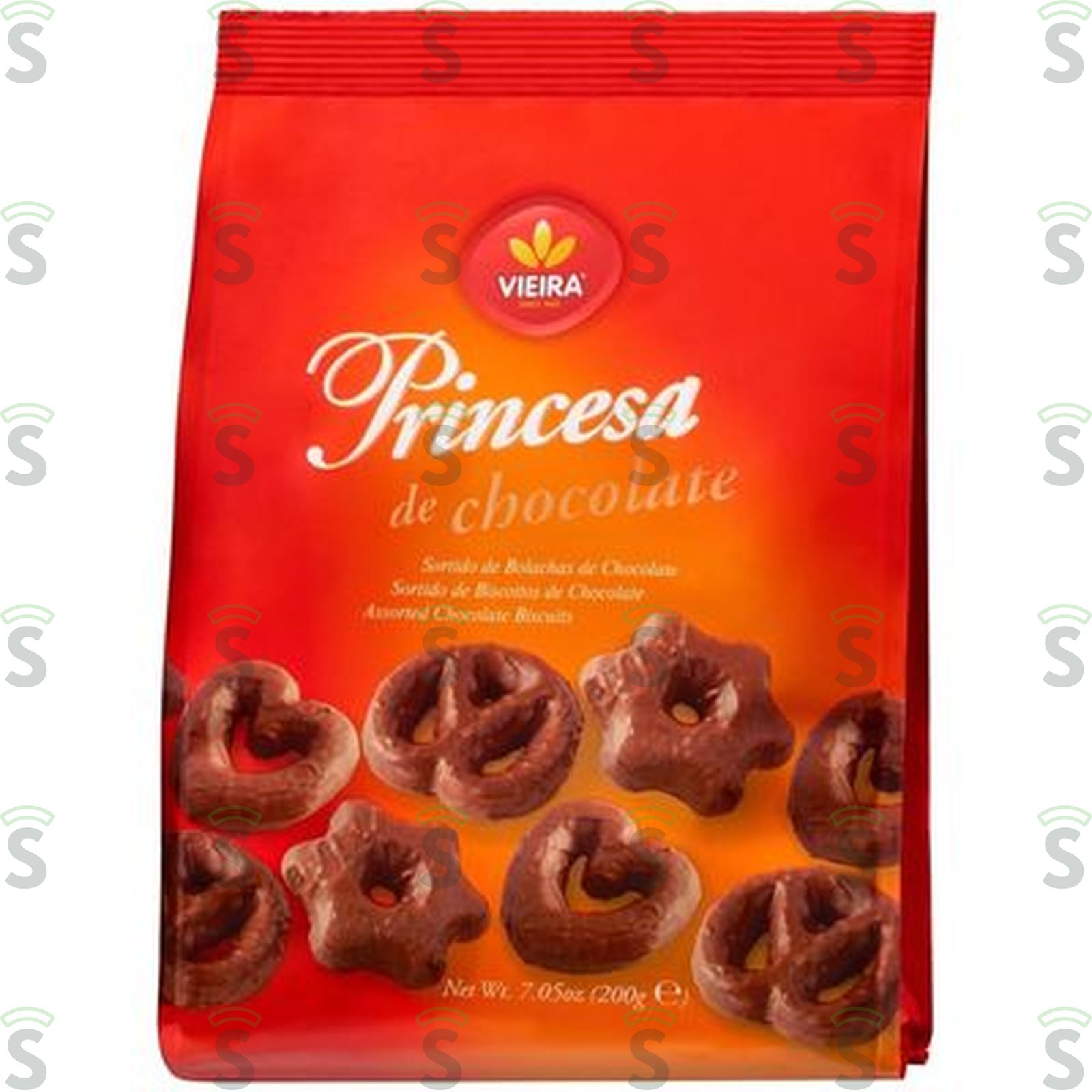Vieira-biscoito princesa chocolate 200g