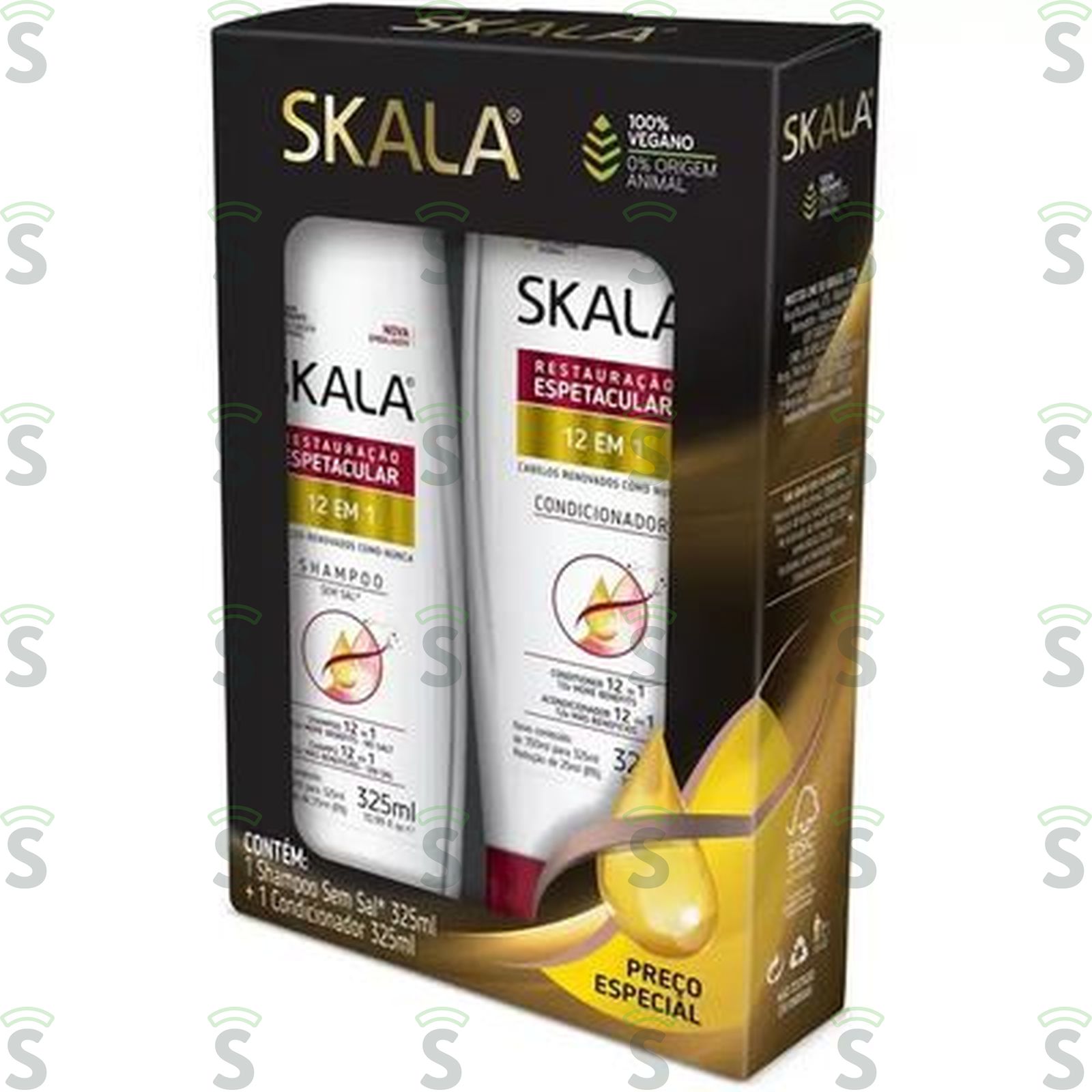Kit Shampoo + Condicionador Skala Fios Renovados Caixa com 2un - 650ml