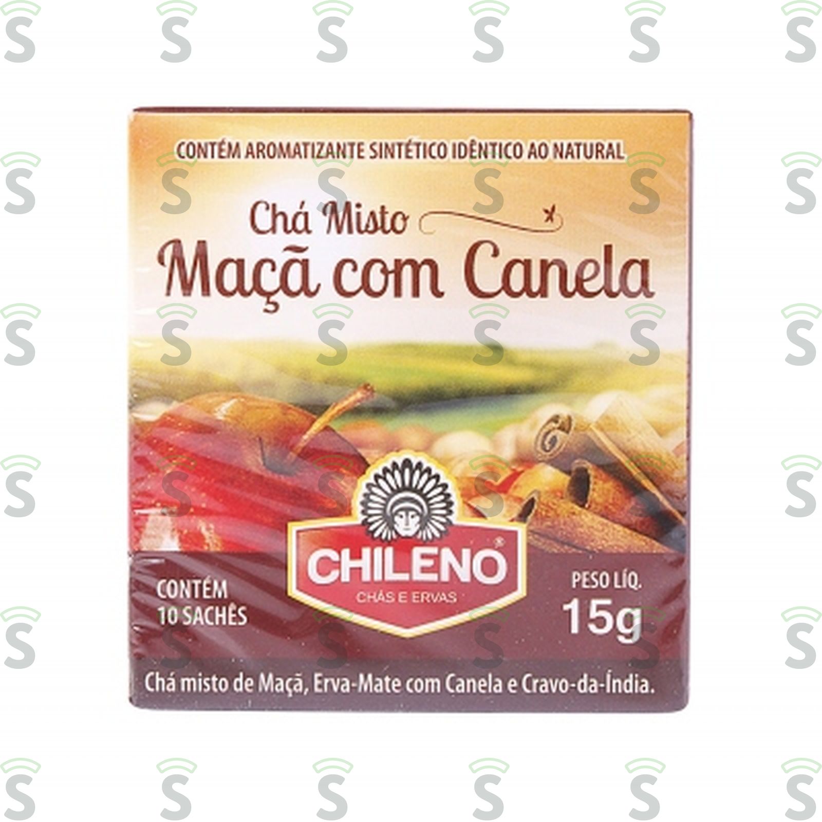 Chá Misto Chileno Maça com Canela Caixa com 10un - 15gr