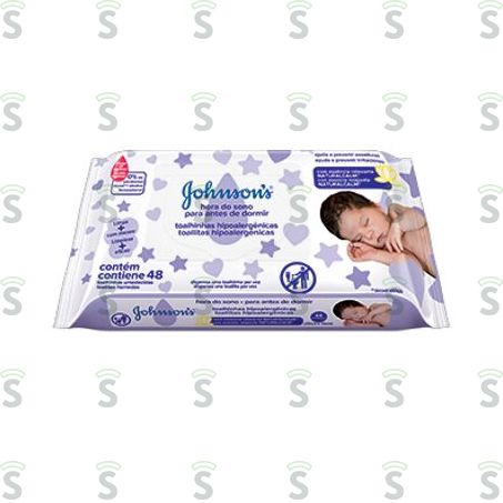  Lenços Umedecidos Johnsons Baby Hora Do Sono 48un