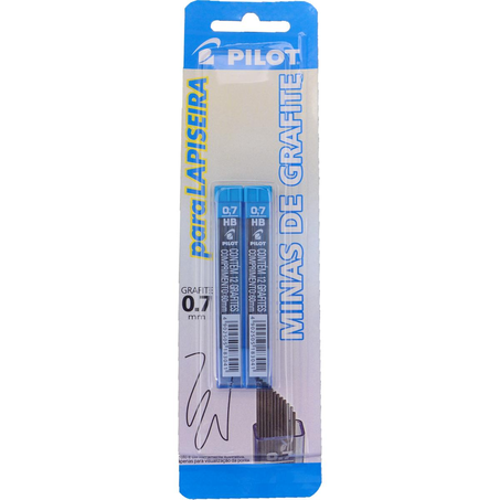 Grafite HB Tubos Pilot Tam. 0,7mm - Com 2 Unidades