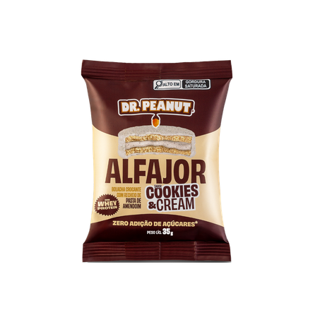 Alfajor Dr. Peanut Cookies & Cream 35g