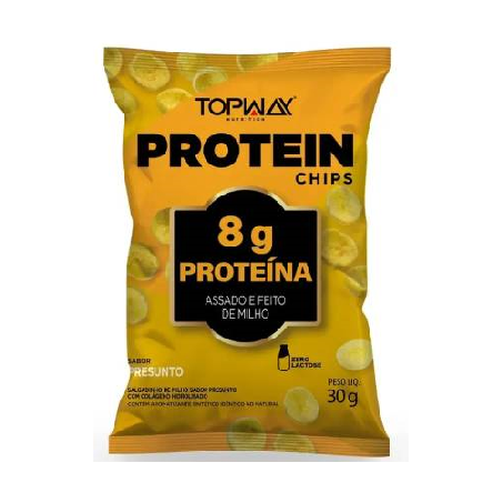 Salgadinhos Protein Chips Topway Presunto 30g