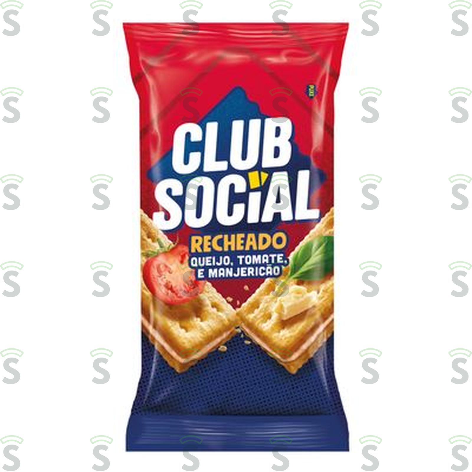Biscoito Salgado Recheado Club Social Queijo/tomate E Manjericão Pacote 106G