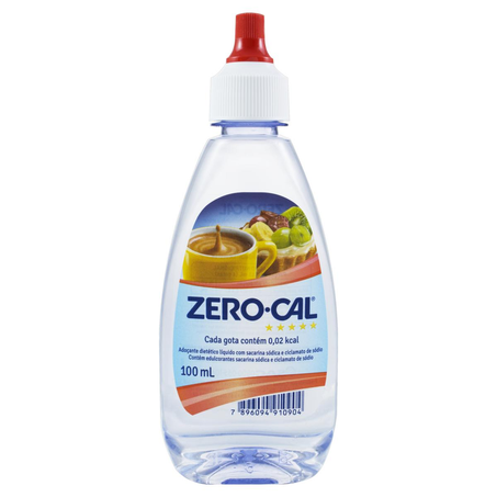 Adoçante Líquido Zero-Cal 100ml - Sacarina