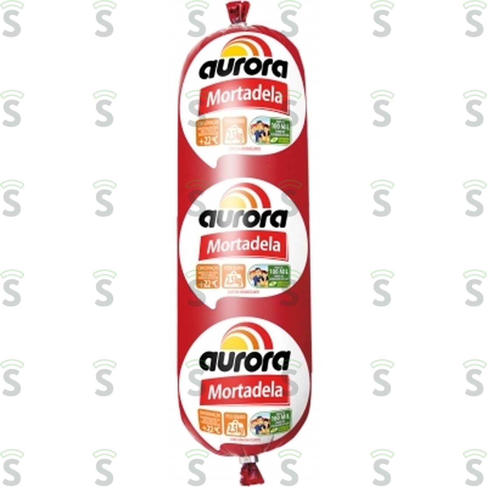 Aurora-mortadela 1kg com toucinho