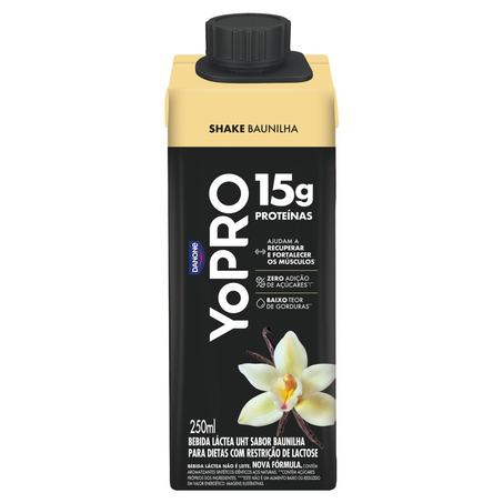 Bebida Proteica YoPro 250ml - 15g de Proteína - Baunilha
