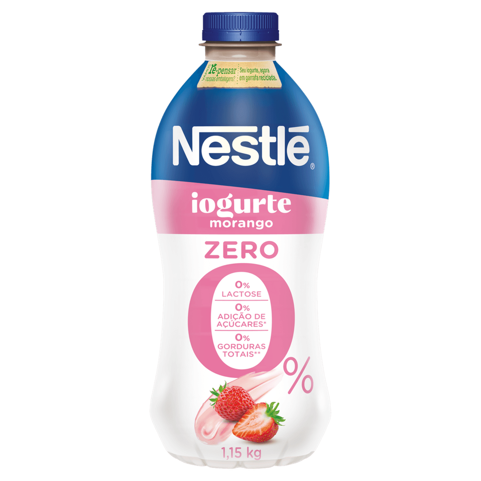 Iogurte Líquido Nestlé Morango Zero Lactose 1,15kg Galeria-0