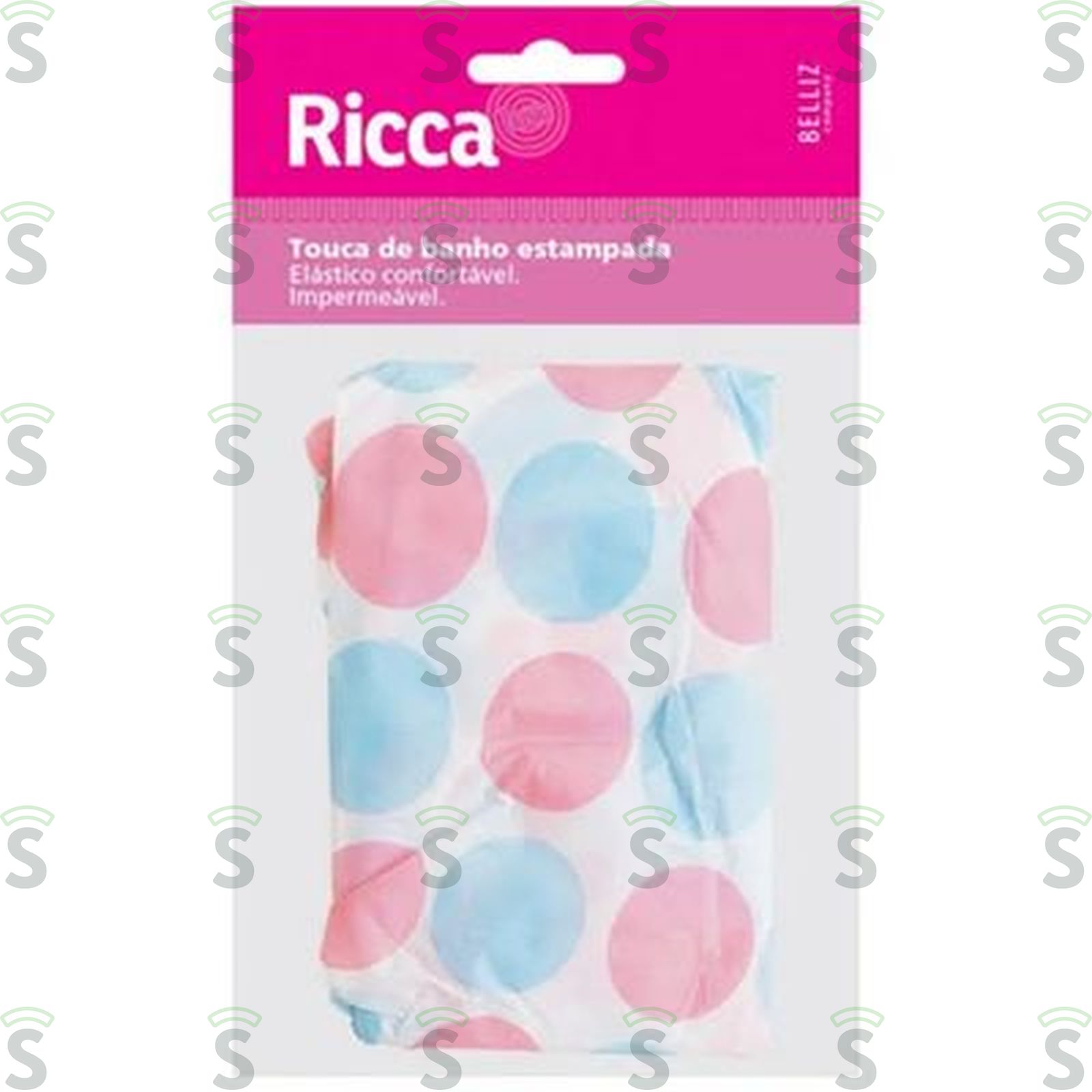 Touca Para Banho Estampada Ricca Embalagem 1UN
