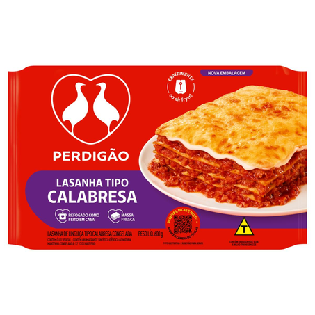 Lasanha Perdigão 600g - Calabresa