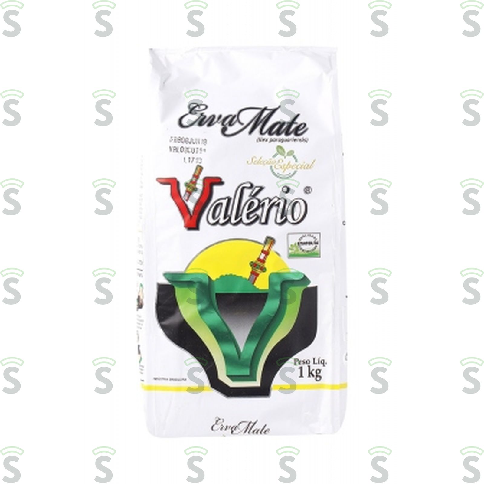 Erva Mate Chimarrão de Valérios sem Açúcar Pacote 1kg