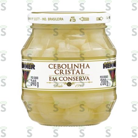  Cebolinha Cristal Em Conserva Hemmer Embalagem 200g