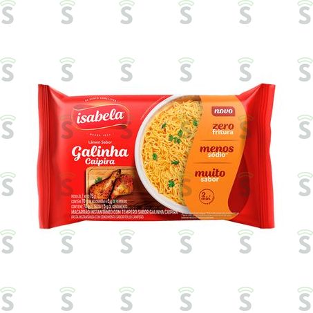  Macarrao Isabela 75g Galinha Caipira