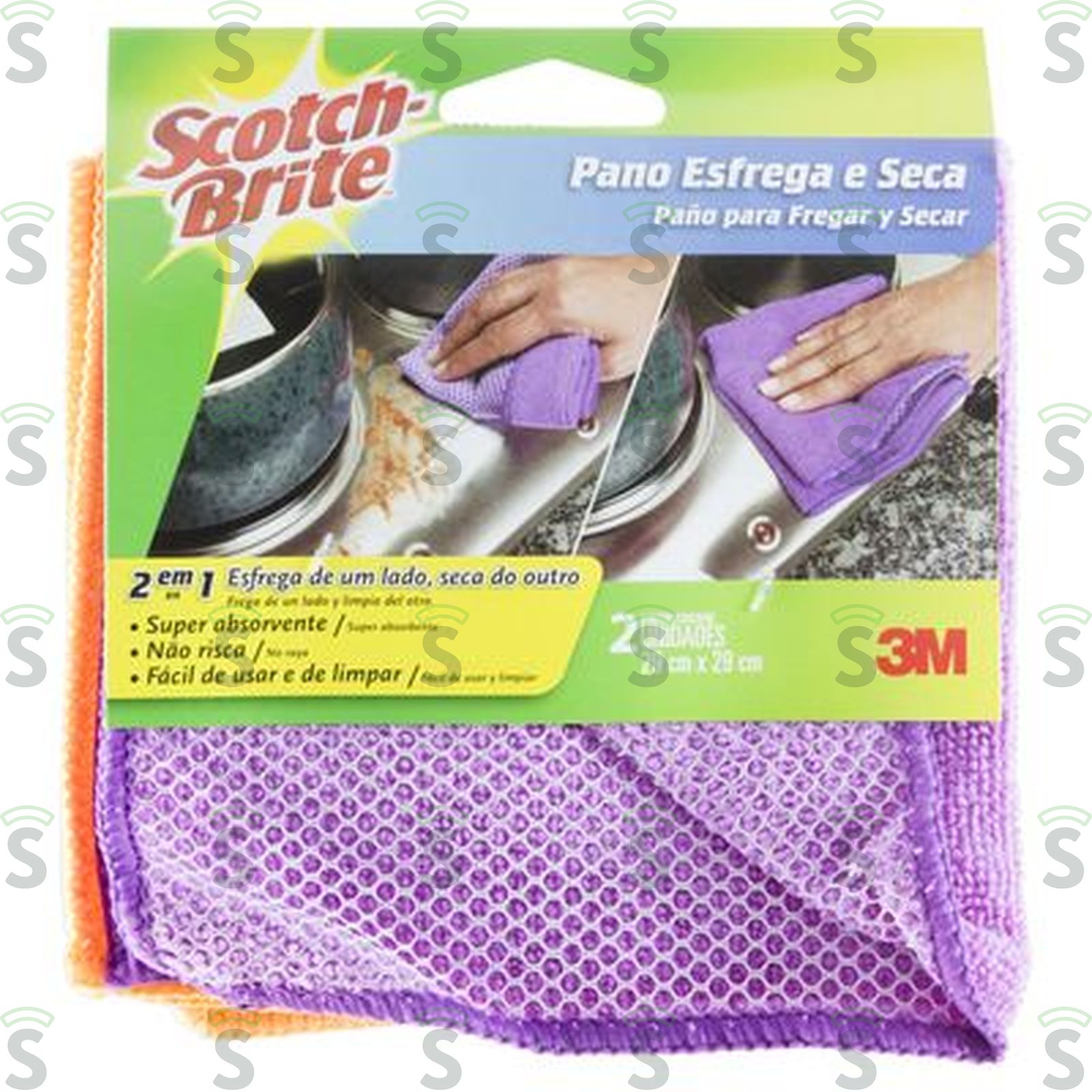 Pano Scotch Brite Esfrega Seca 2UN