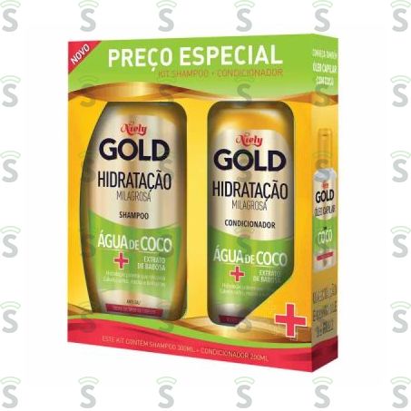  Kit Shampoo + Condicionador Niely Hidratação Milagrosa Caixa Com 2un - 450ml
