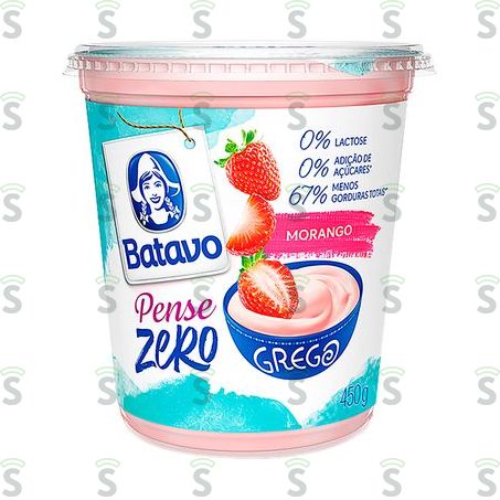  Iogurte Grego Batavo Morango Zero 500g