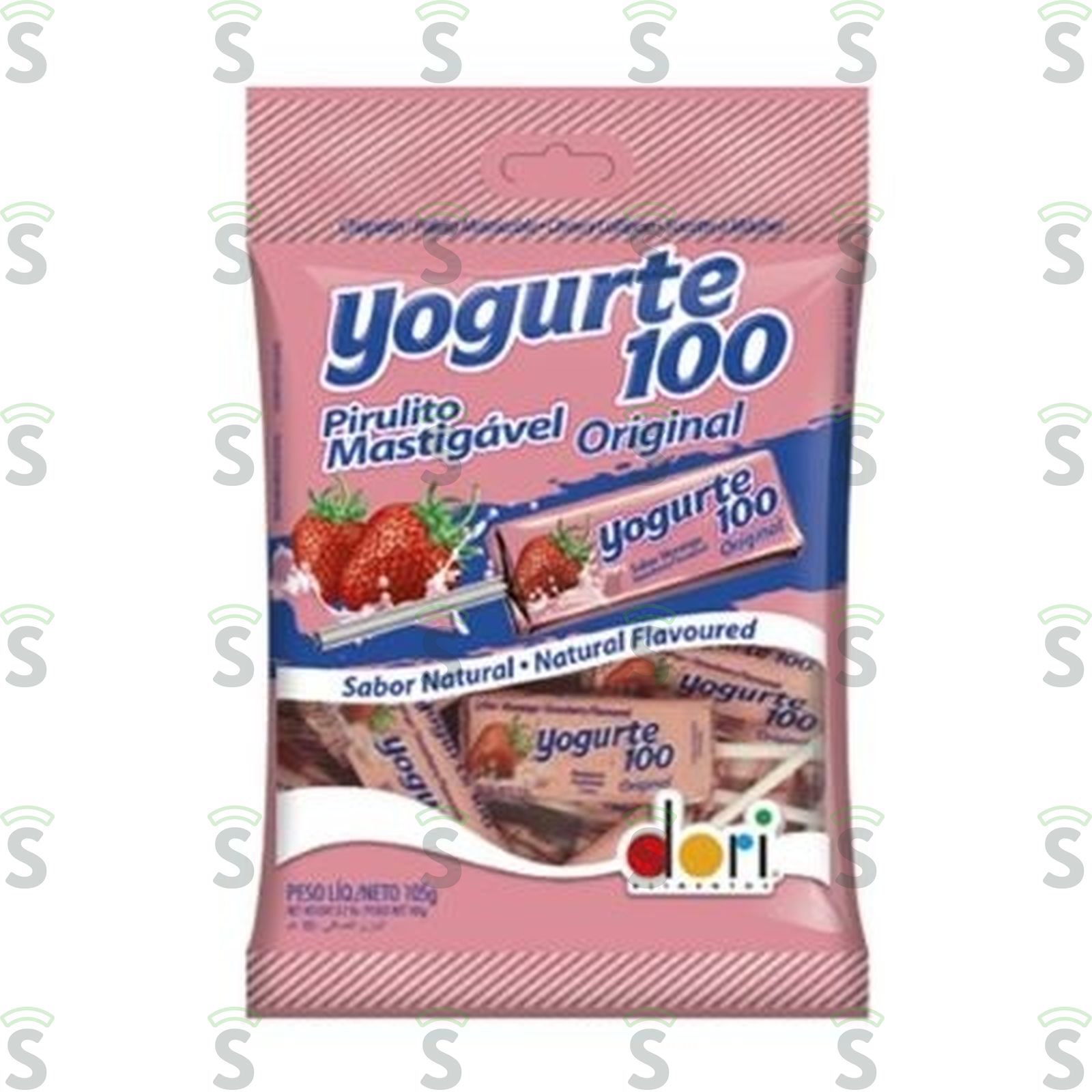 Pirulito Mastigável Dori Yogurte 100 Original Embalagem 105G