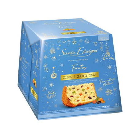Panettone Sta Edwiges Frutas Zero Açúcar 400g