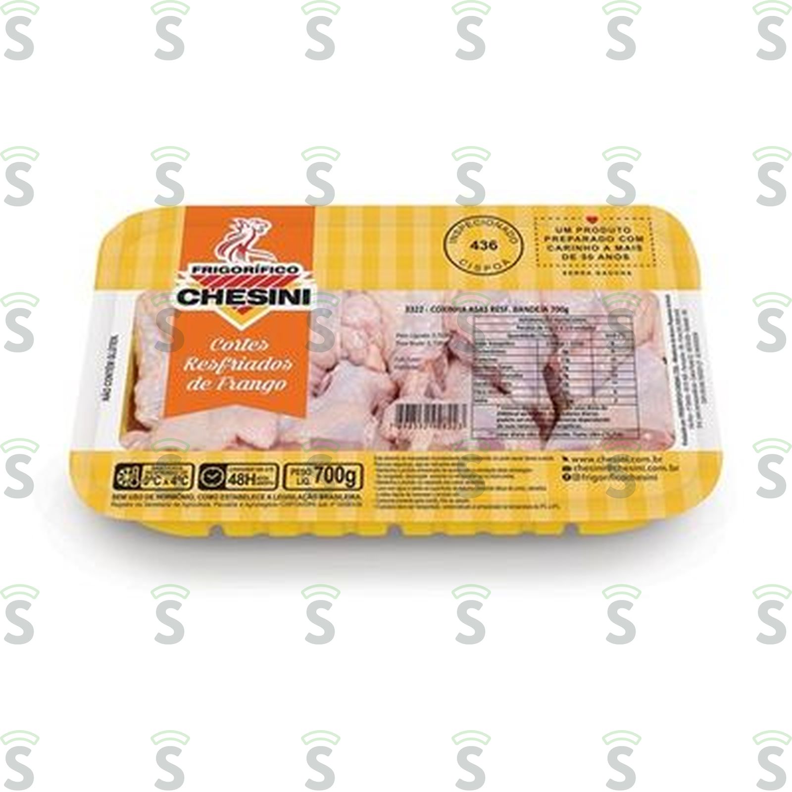 Chesini Coxinha Asa Frango Resfriado 700G