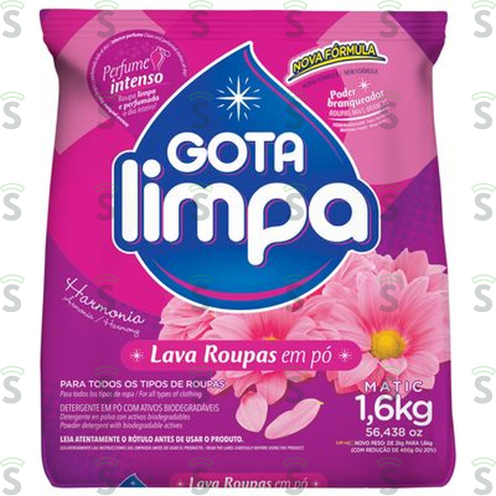 LAVA ROUPA PO GOTA LIMPA 1,6KG HARMONIA