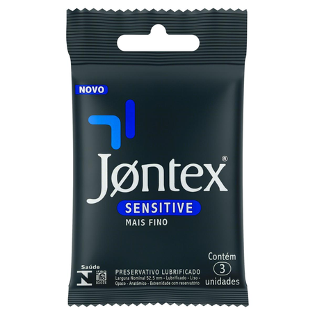 Preservativo Jontex Sensitive - Com 3 Preservativos