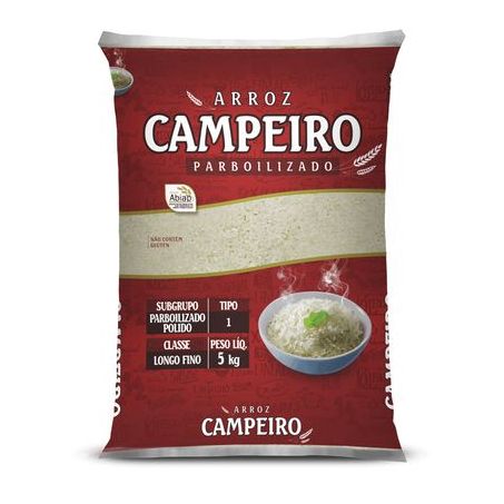 Arroz parbolizado campeiro 5kg