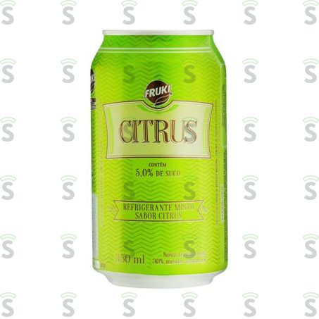  Refrigerante Citrus Fruki Sabores Intensos Lata 350ml