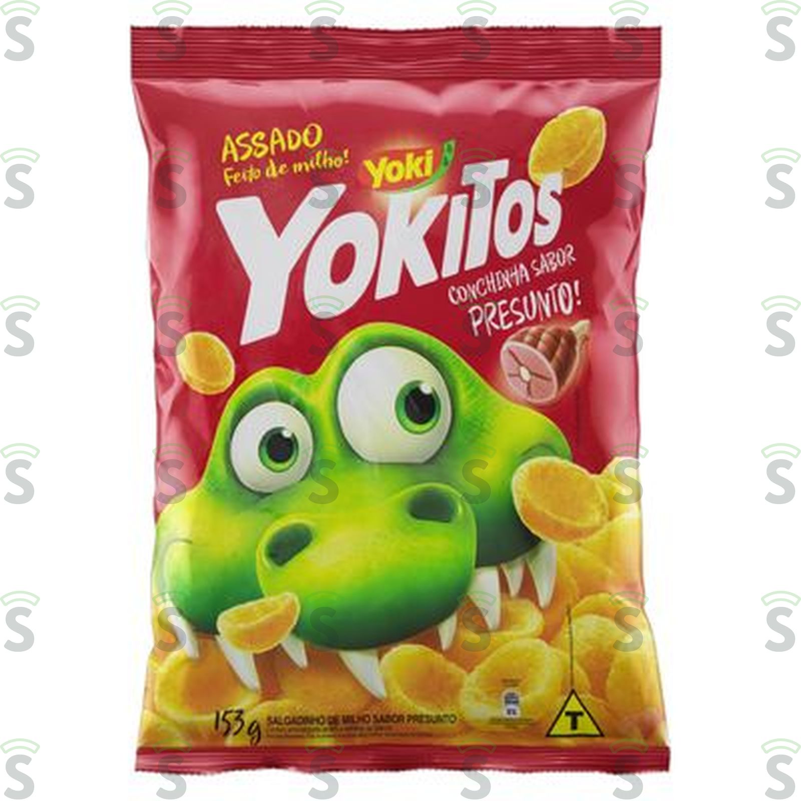 Salgadinho Yokitos Conchinha Presunto Pacote 153G
