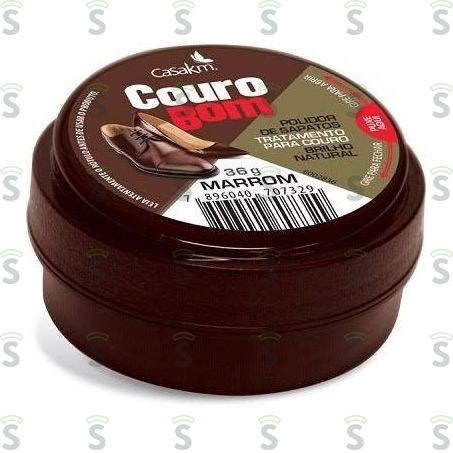  Couro Bom-polidor Creme 36g Marrom