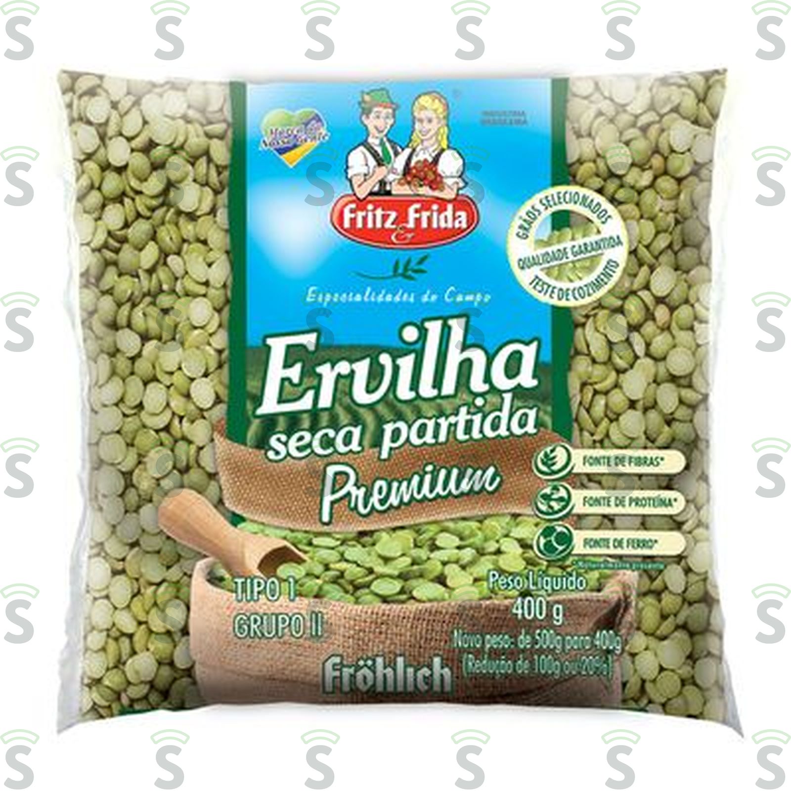 ERVILHA PARTIDA FRITZ FRIDA 400G