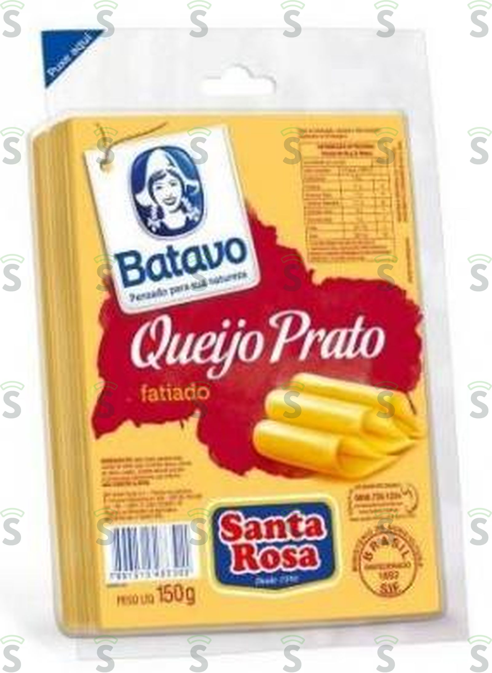 Queijo Prato Fatiado Santa Rosa 150G