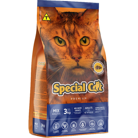 Ração Special Cat 1kg - Adultos - Mix