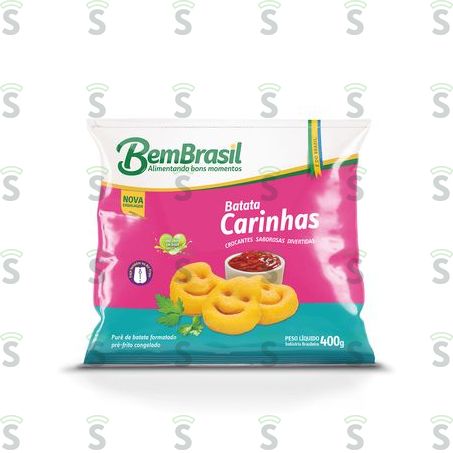  Batata Bem Brasil Carinhas Pacote 400g