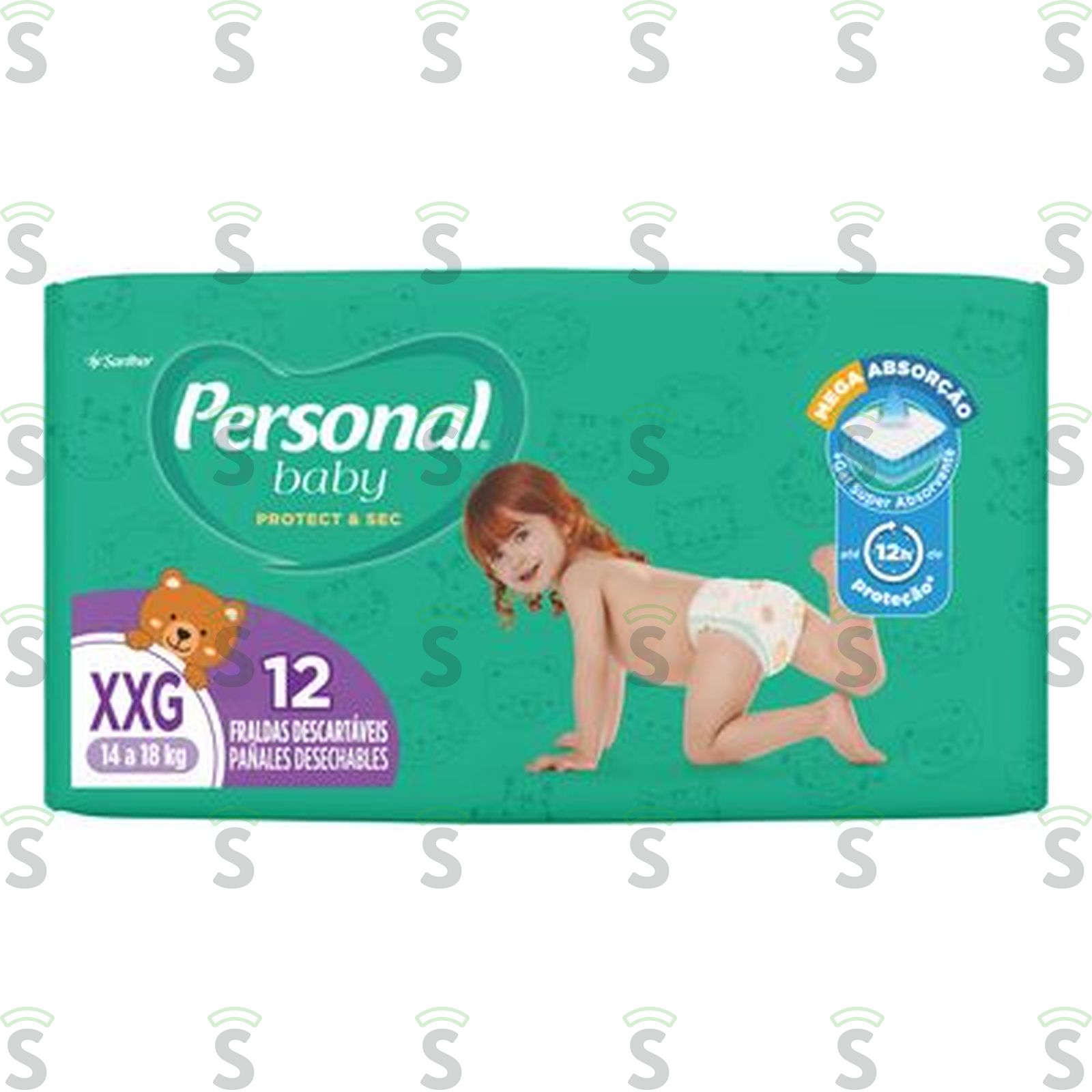 Fralda Descartável Infantil Personal Soft & Protect Xxg Pacote 12 Unidades