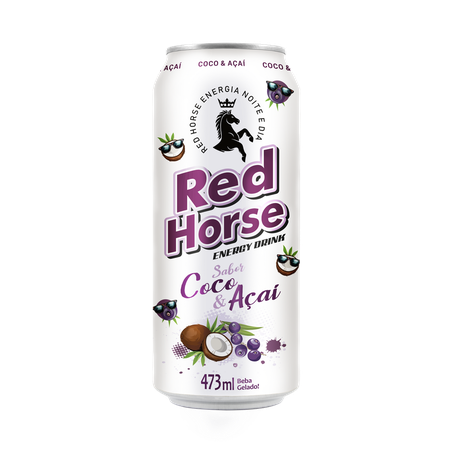 Energetico red horse coco e acai 473ml
