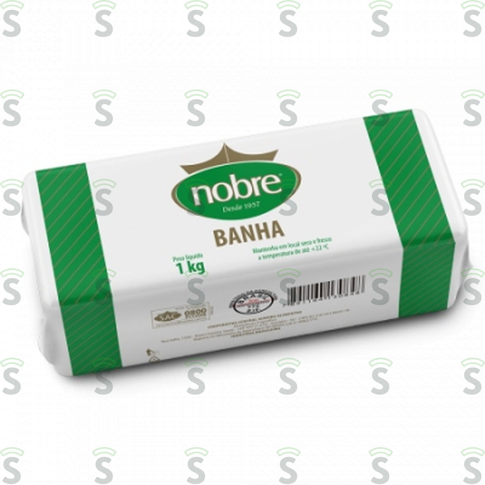 Banha Refinada Aurora Nobre Embalagem 1KG