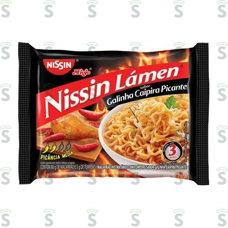 Macarrao Nissin 85g Galinha Caipi. Pican..