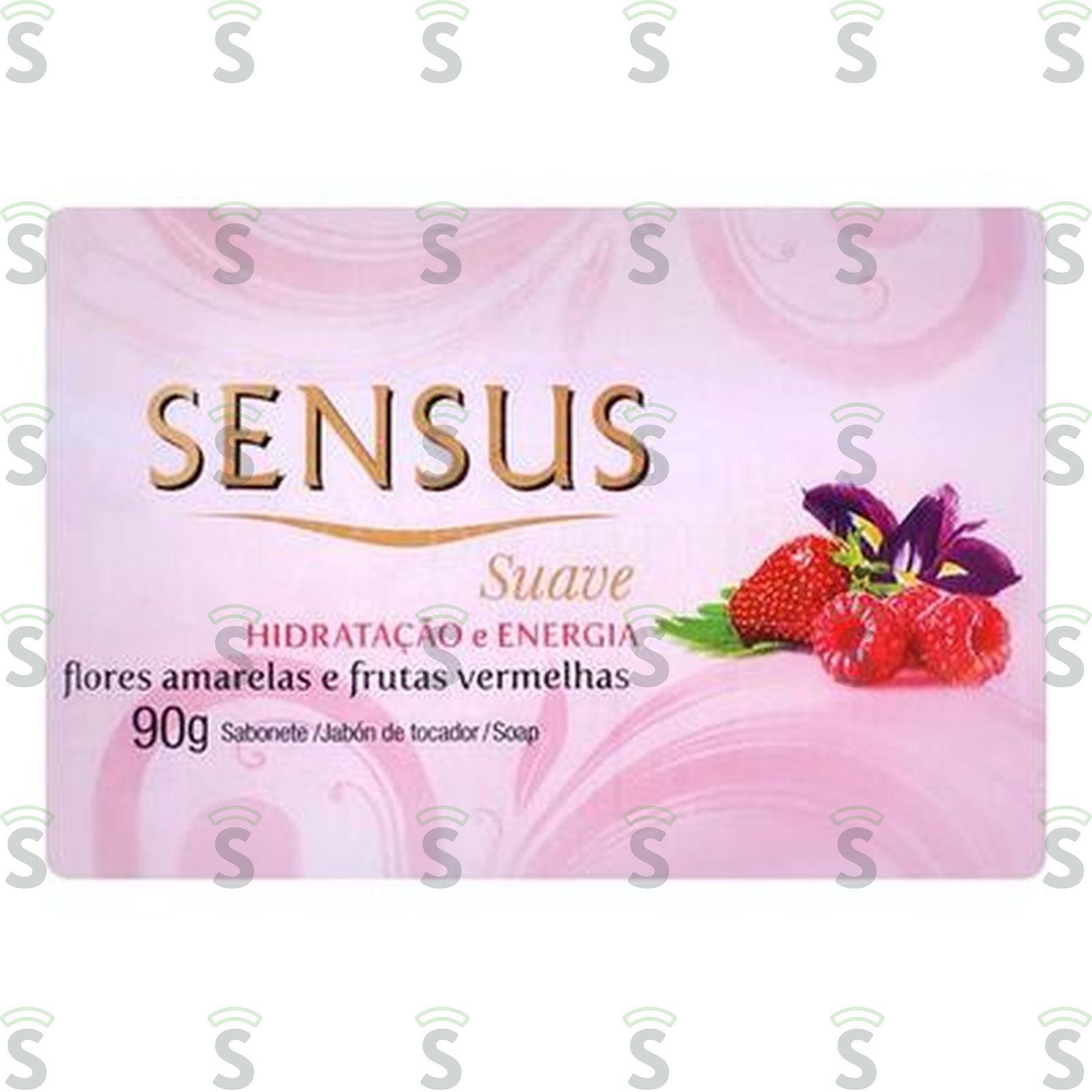 Sabonete Sensus Flor Iris E Frutas Vermelhas Embalagem 90G