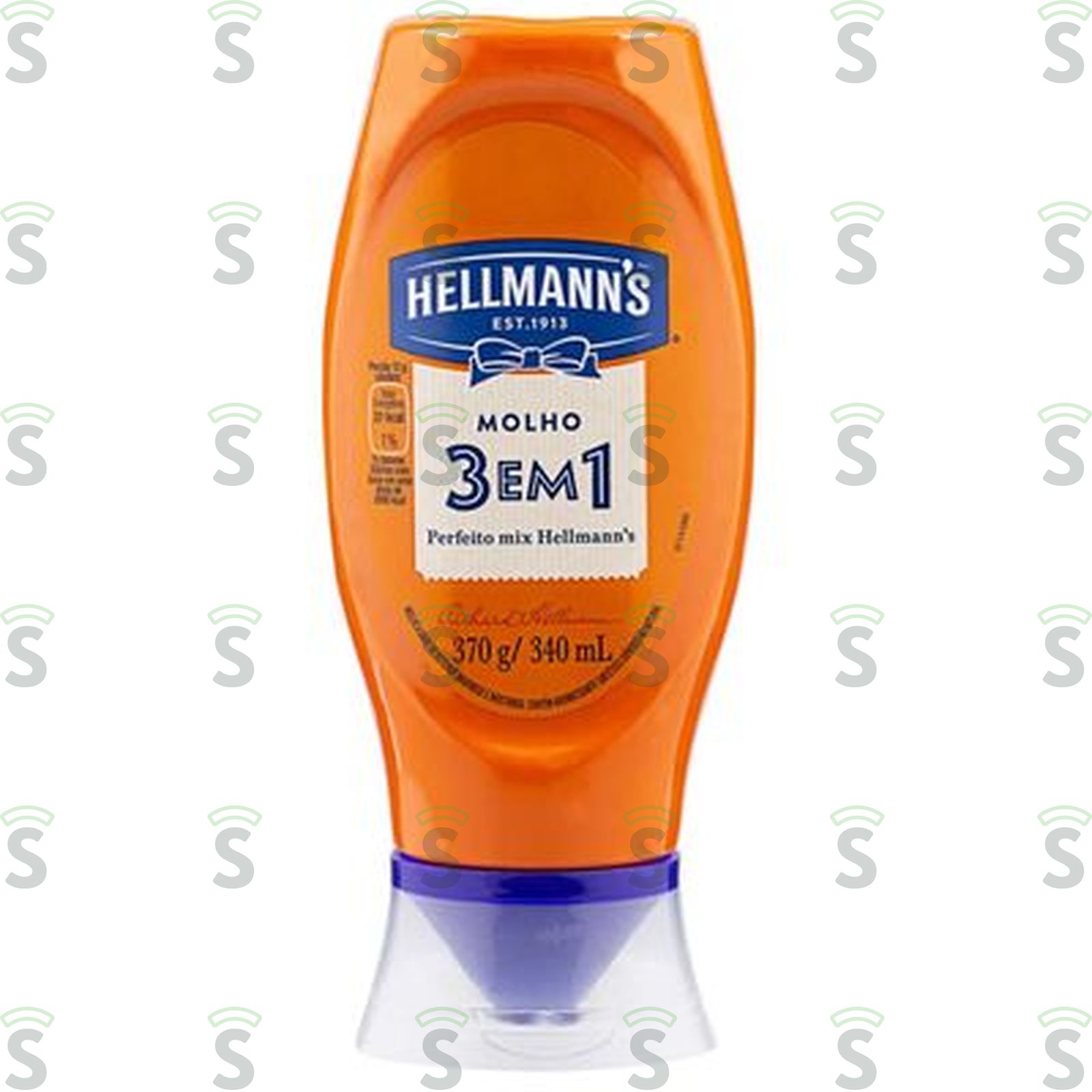Molho 3 em 1 Hellmann's Squeeze 370gr